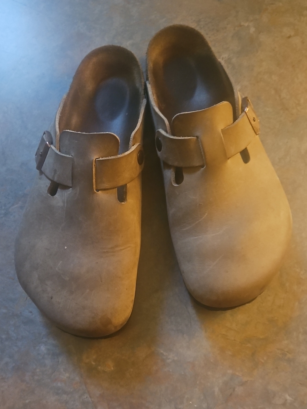 Birkenstock Brown Men's Boston Clogs Slip-On